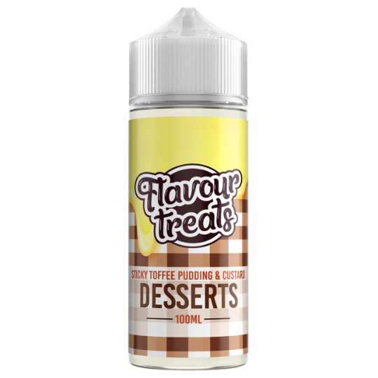 Sticky Toffee Pudding & Custard 100ml Shortfill - Flavour Treats - Ohm Boy E-Liquids