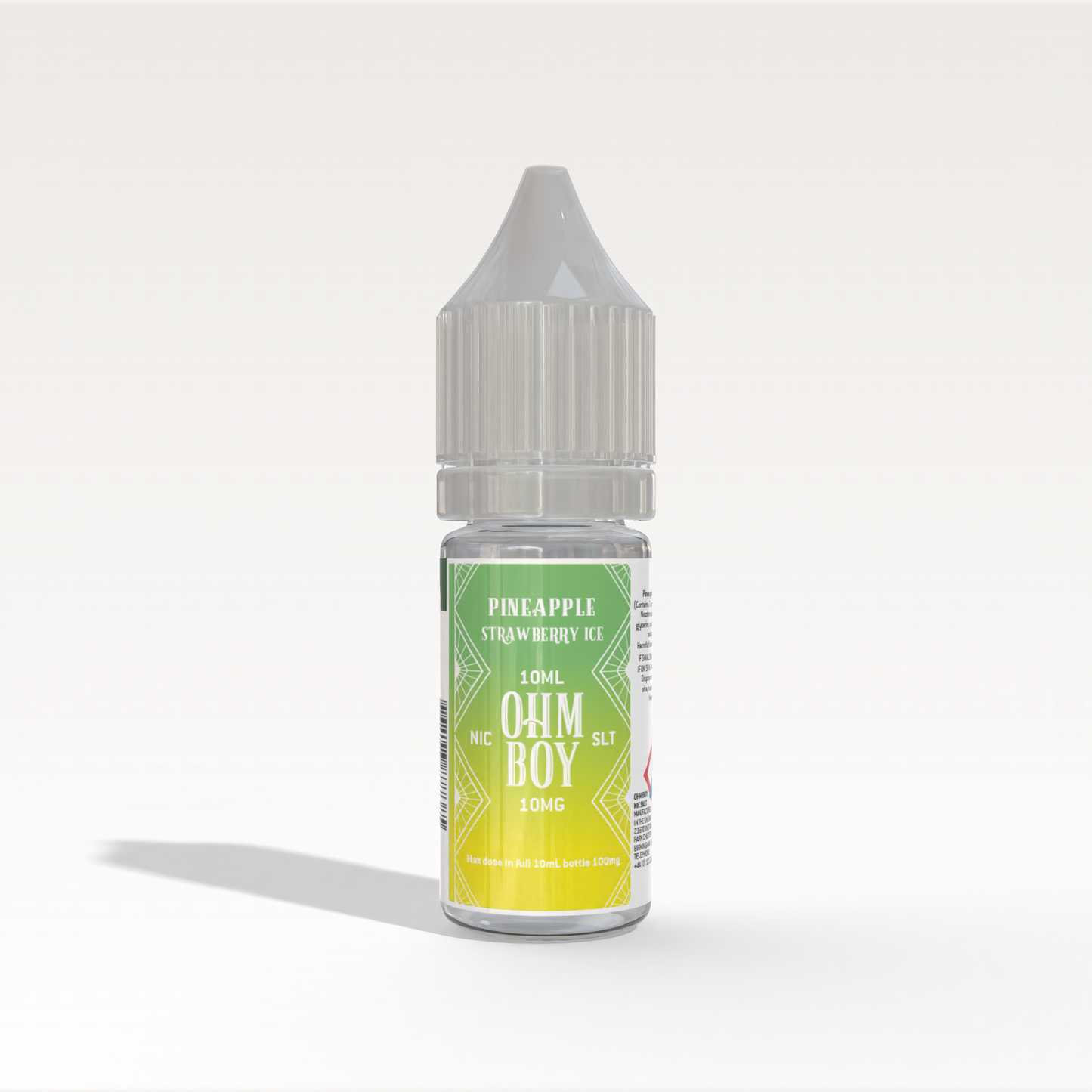 Pineapple Strawberry Ice 10ml Nic Salt - Ohm Boy E-Liquids - Ohm Boy E-Liquids