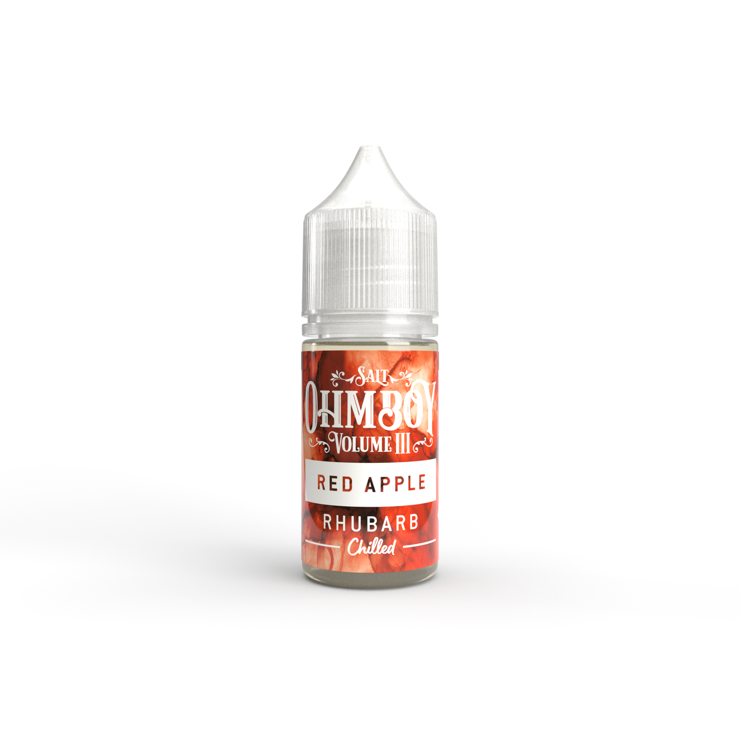 Red Apple, Rhubarb Chilled 10ml Nic Salt - Ohm Boy E-Liquids - Ohm Boy E-Liquids