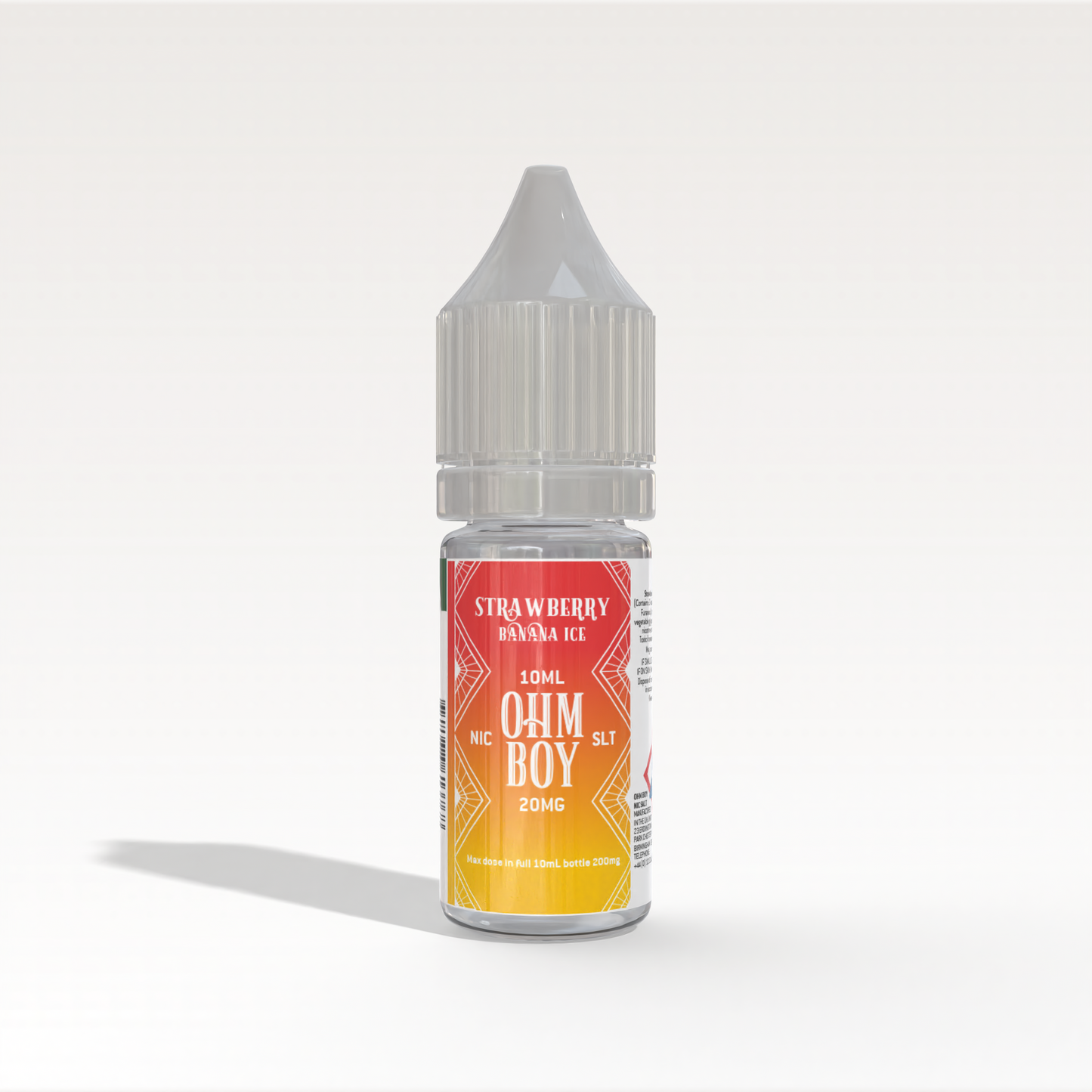 Strawberry Banana Ice 10ml Nic Salt - Ohm Boy E-Liquids - Ohm Boy E-Liquids