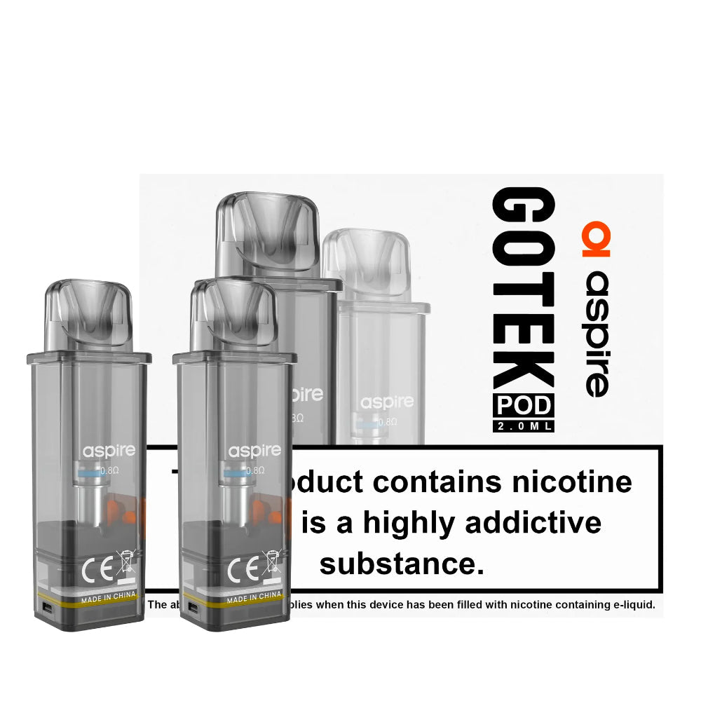 Aspire GoTek X Replacement Pods - Oxford Vapours - Begin Your Vaping Journey With Oxford Vapours
